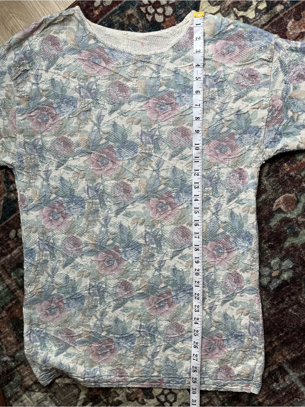 Women’s Vintage Cozy Cottagecore Floral Sweater M - Picture 4 of 4